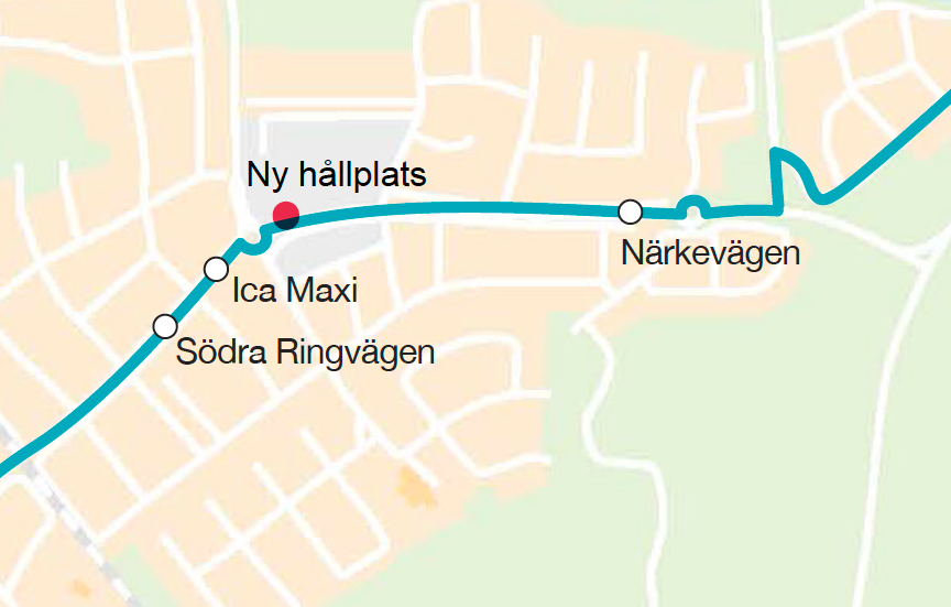 Ny hållplats Ica Maxi i Kristinehamn